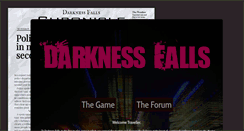 Desktop Screenshot of darknessfalls.com